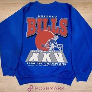 Buffalo Bills Football Sweatshirt, Buffalo 1990 Sweatshirt